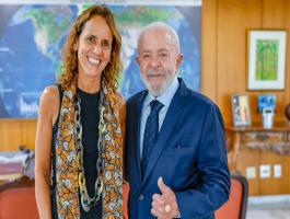 Foto Secretaria General y Presidente de Brasil