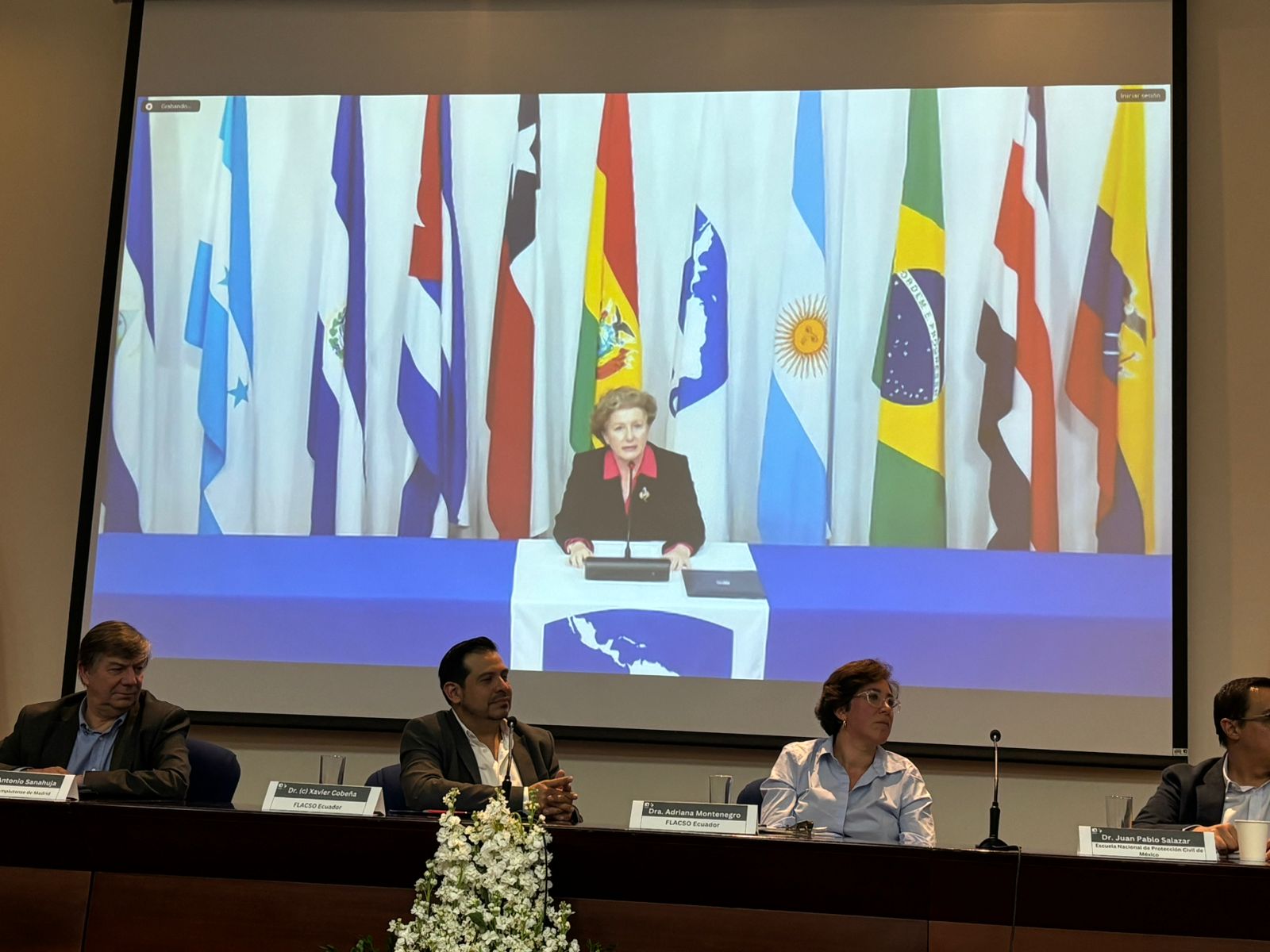 Secretaria General de FLACSO clausura la jornada de reflexión de relaciones internacionales realizada en el marco de la celebración de los 50 años de la Sede Académica en Ecuador