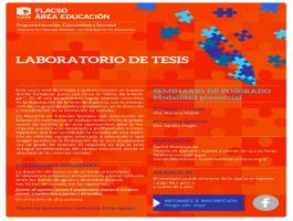 Laboratorio de Tesis | Nuevo curso de posgrado